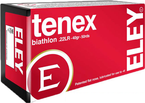 A01400_3.jpg ELEY TENEX BIATHLON 22LR 40GR - FLAT NOSE 50RD 100BX/CS