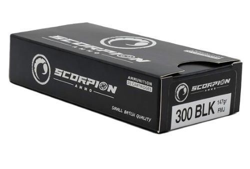 A300B147FMJS20.jpg SCORPION 300 BLACKOUT - 147GR FMJ 20RD 20BX/CS
