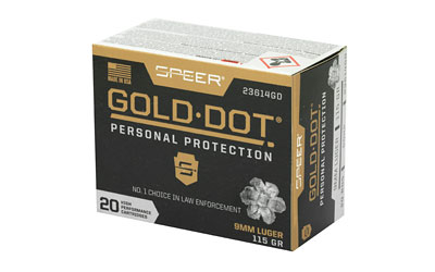 SPR GOLD DOT 9MM 115GR HP 20/200