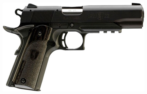 G051816490.jpg BROWNING 1911-22 BLACK LABEL - 22LR 4.25"FS W/ RAIL BLK/LAM*