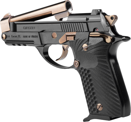 G390877_OPEN_LEFT_1.jpg GIRSAN MC14T COLORWAY 380ACP - G10 13RDS ROSE GOLD/GLOSS BLK