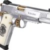 GIRSAN MC1911S LIBERADORE - 38 SUPER CHROME/GOLD ENGR. 8RD