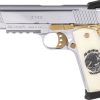 GIRSAN MC1911S LIBERADORE - 38 SUPER CHROME/GOLD ENGR. 8RD