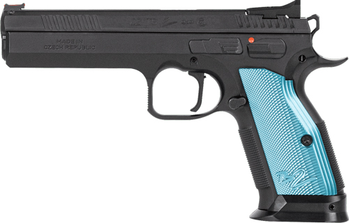 G91220.jpg CZ TS2 SA 9MM FS 20RD - BLACK POLYCOAT BLUE GRIP