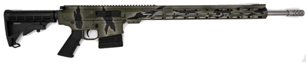GLFA20GL10243SSPGRN.jpg GLFA AR-10 243WIN 24 PURSUIT GRN CAMO/SS 5RD