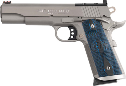 GO5070XEOR_LEFT.jpg COLT GOLD CUP TROPHY 45ACP 5" - 8RD STAINLESS G10 OPTIC READY