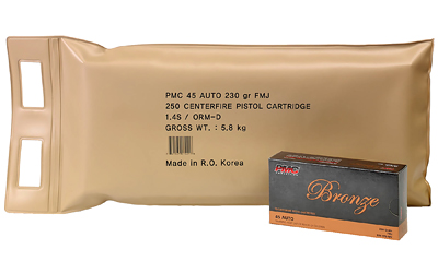 PMC45A-BP_1.jpg PMC BRNZ 45ACP 230GR FMJ 5 BX BP