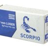 SCORPIO AMMO 9MM 124GR FMJ 50/1000