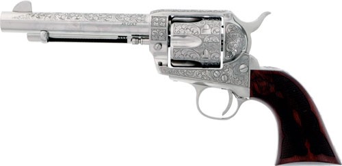 CIMARRON BUFFALO BILL CODY - 45LC 5.5" ENGRAVED NICKEL