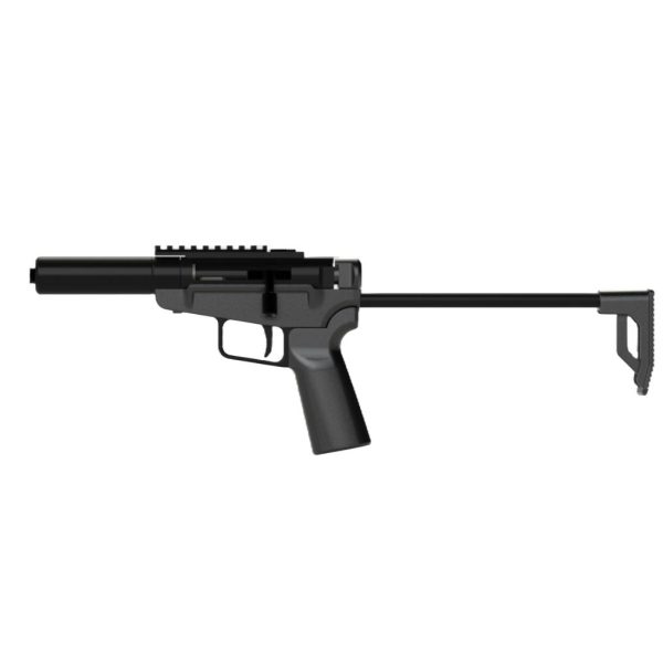 https3A2F2Fmedia.chattanoogashooting.com2Fimages2Fproduct2FDKSA1232FDKSA1231.jpg Dark Mountain Stowaway Handgun 9mm Luger Single Shot 5" 1/2x28 Threaded Barrel Black with Brace Adapter