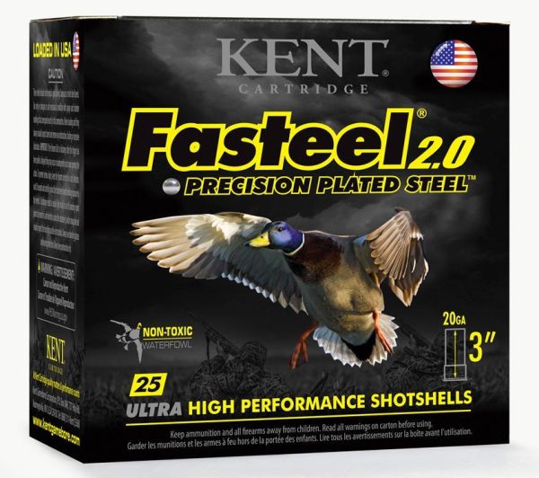 https3A2F2Fmedia.chattanoogashooting.com2Fimages2Fproduct2FKIK203FS2422FKIK203FS242.jpg Kent Fasteel 2.0 Shotshells 20 ga 3" 7/8oz 1550 fps #2 25/ct