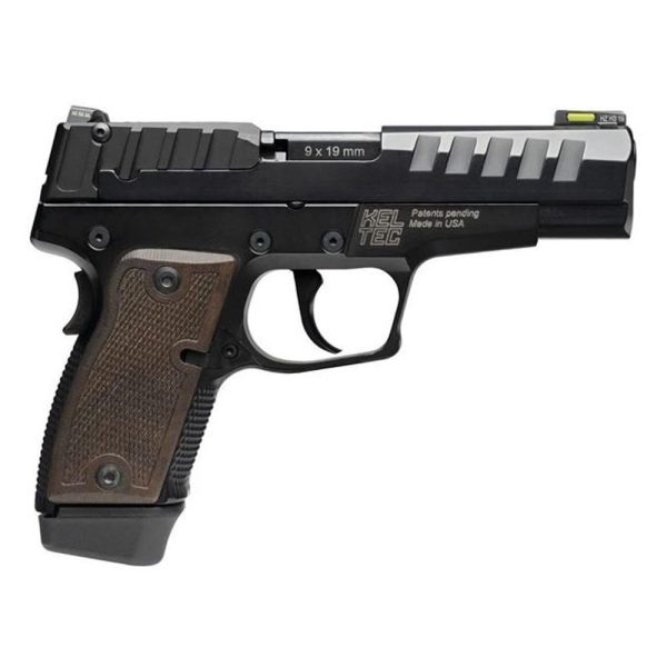 https3A2F2Fmedia.chattanoogashooting.com2Fimages2Fproduct2FKTP15MBLK2FKTP15MBLK.jpg Kel-Tec P15 Handgun 9mm Luger 15rd Magazine 4" Barrel Black with Walnut Grips