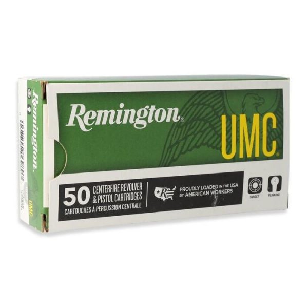 https3A2F2Fmedia.chattanoogashooting.com2Fimages2Fproduct2FRT237462FRT23746-1.jpg Remington UMC Handgun Ammunition .40 S&W 165 gr FMJ 1150 fps 50/ct