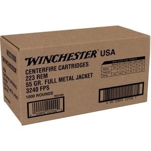 https3A2F2Fmedia.chattanoogashooting.com2Fimages2Fproduct2FWNW22310002FWNW2231000-2_1.jpg Winchester USA Lake City Rifle Ammunition .223 Rem 55 gr. FMJ 3240 fps 1000/ct (Bulk)
