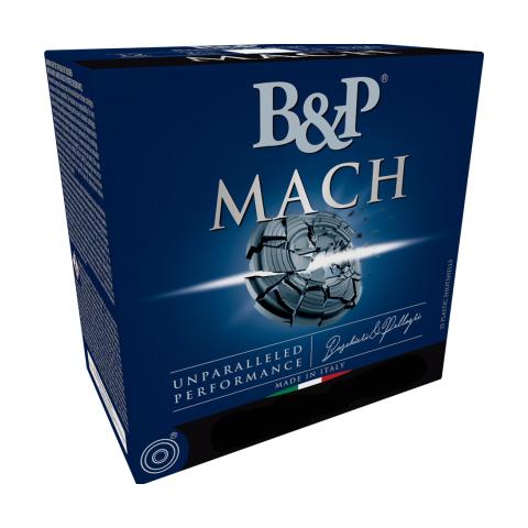 https3A2F2Fmedia.chattanoogashooting.com2Fimages2Fproduct2FXDCA7T02MAC0172Fmach1.jpg B&P Mach Professional Handicap Shotshells 12ga 2-3/4" 1oz 1250 fps #8 25/ct