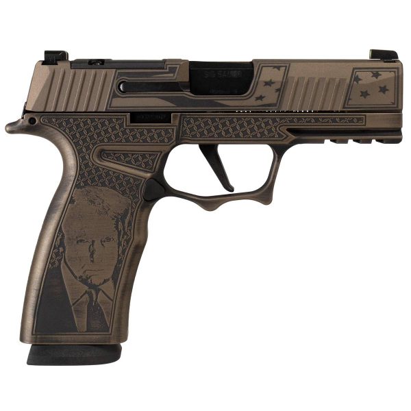 https3A2F2Fmedia.chattanoogashooting.com2Fimages2Fproduct2FXI681686TRMP2FTrumpFightP365XMACRO-BB-XI681686TRMP-R.jpg Sig Sauer P365 XMACRO TACOPS "Trump Fight" Handgun 9mm Luger 17rd Magazines(3) 3.7"