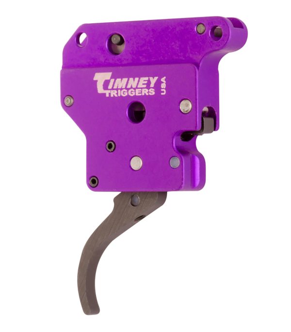 100170.jpg Timney Triggers 502B Benchrest Trigger Single-Stage Curved Trigger with 3-6 oz Draw Weight & Purple/Black Finish for Remington 700