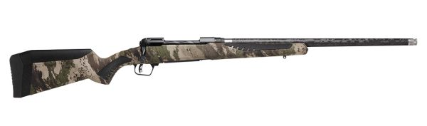 150532.jpg Savage Arms 58029 110 UltraLite 7mm PRC 2+1 22" Threaded Carbon Fiber Wrapped Barrel, Black Melonite Rec, Woodland Camo AccuStock with AccuFit