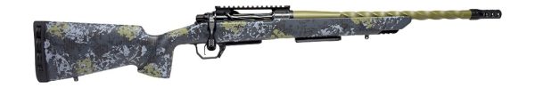 Horizon Firearms HRF-VE2-280A-22R Venatic 2 280 Ackley Improved 22" Sage Green Spiral Fluted Threaded Barrel, Black DLC Receiver w/Picatinny Rail, Arca Rail Forend, Artic Moss Iota EKO X Carbon Fiber