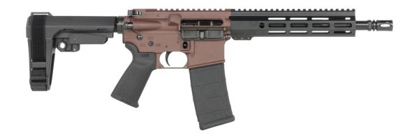 198598.jpg Shark Coast Tactical SCC07190HOLM-P Holmes 5.56 NATO 30+1 10.50" Black Nitride Threaded Barrel, Aluminum Receiver w/Picatinny Rail, M-LOK Handguard, Polymer SB Tactical SBA3 Brace, Polymer Grip