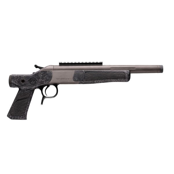 https3A2F2Fmedia.chattanoogashooting.com2Fimages2Fproduct2FCVCP805CSS2FCP806CSS1.jpg CVA Scout XP Pistol 400 Legend Single Shot 11.5" Threaded Tungsten Barrel Black Web Furniture CSSI Exclusive