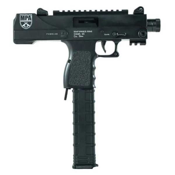 https3A2F2Fmedia.chattanoogashooting.com2Fimages2Fproduct2FMQMPA30SST2FMQMPA30SST-1.jpg MPA DEFENDER 9mm side cocker w/scope mount blk